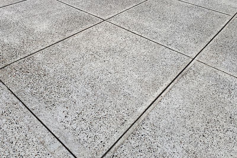 exposed aggregate concrete floor